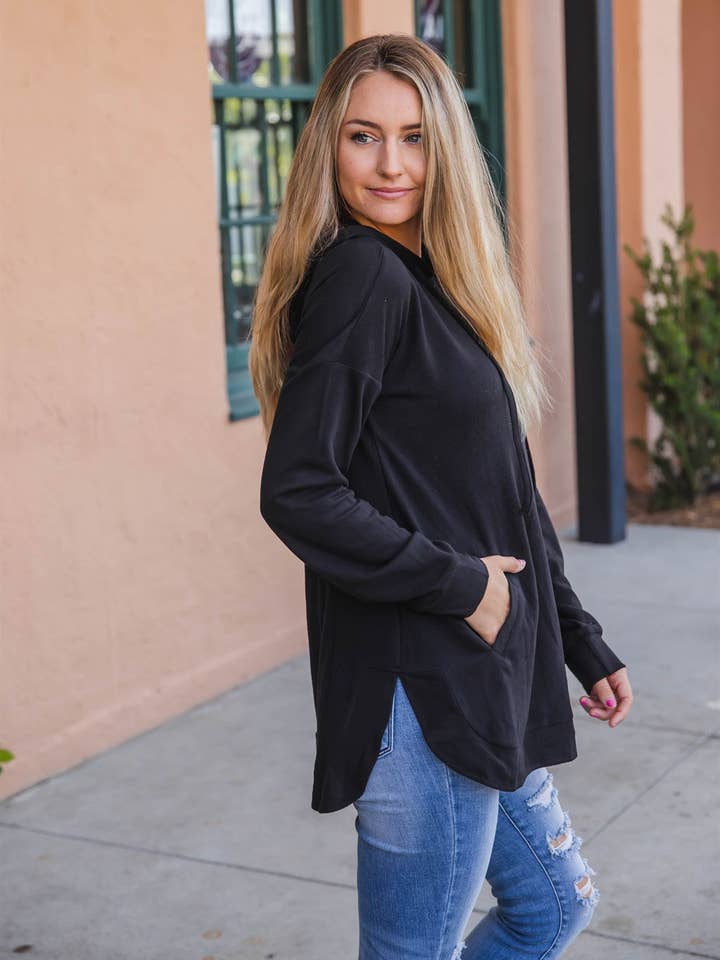 Tickled Teal - Wholesale Hoodie - Women's - Soft Pocket Hoodie6