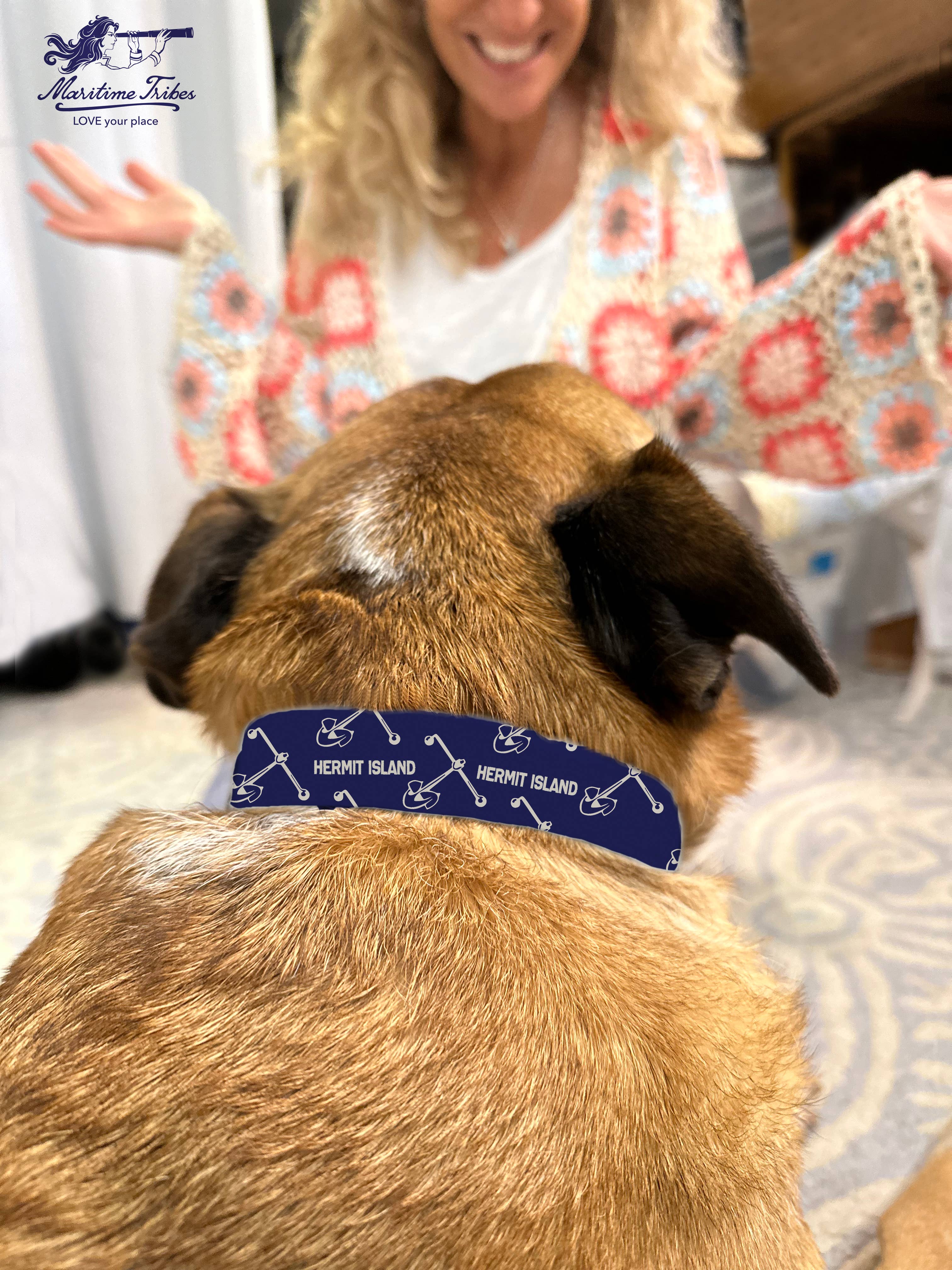 Maritime Tribes LLC - Wholesale Pet Collar - Dog - Dog Collar (custom artwork or your local map)10