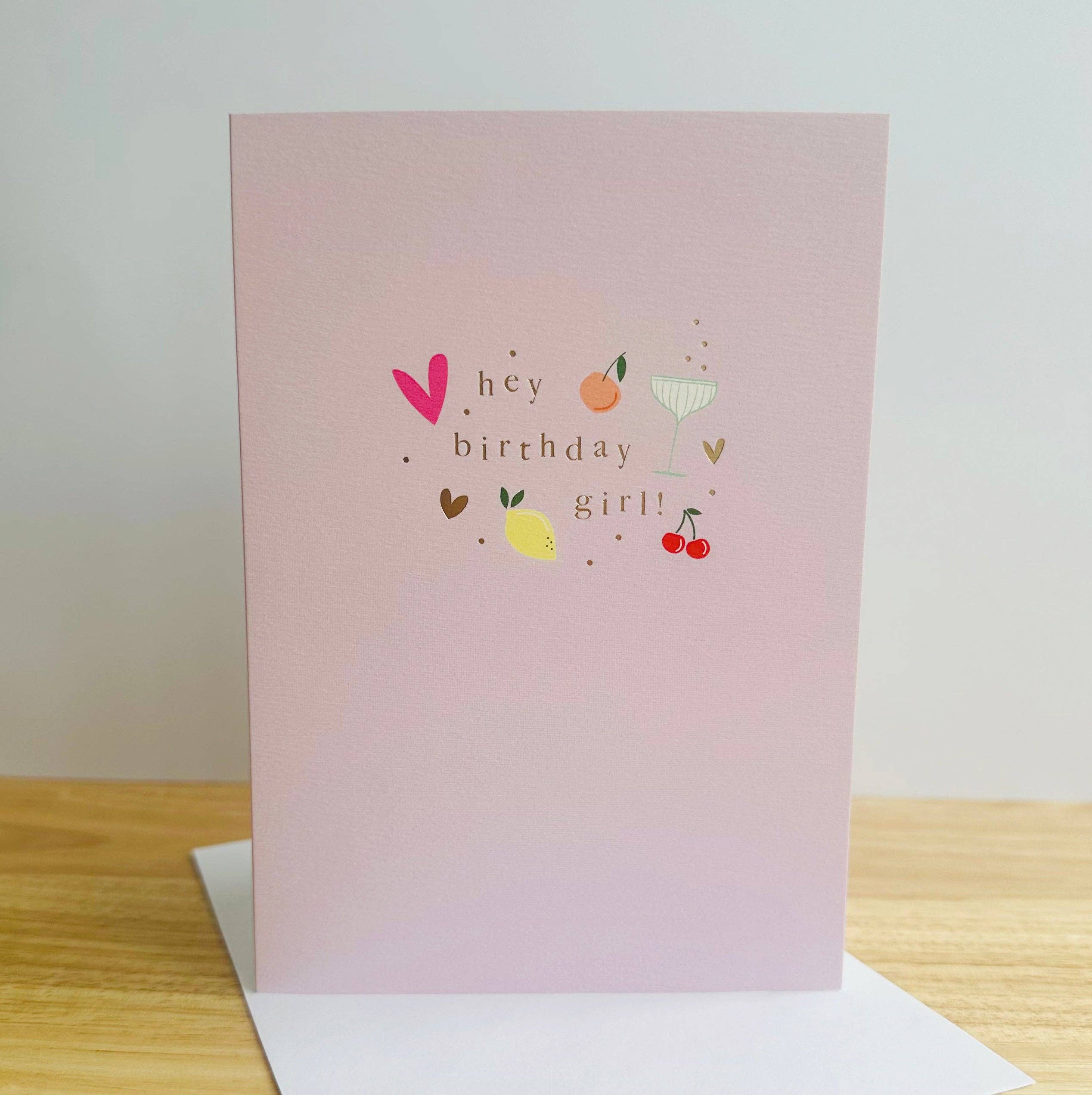 Megan Claire - Wholesale Birthday Card - OPA16 Hey Birthday Girl0