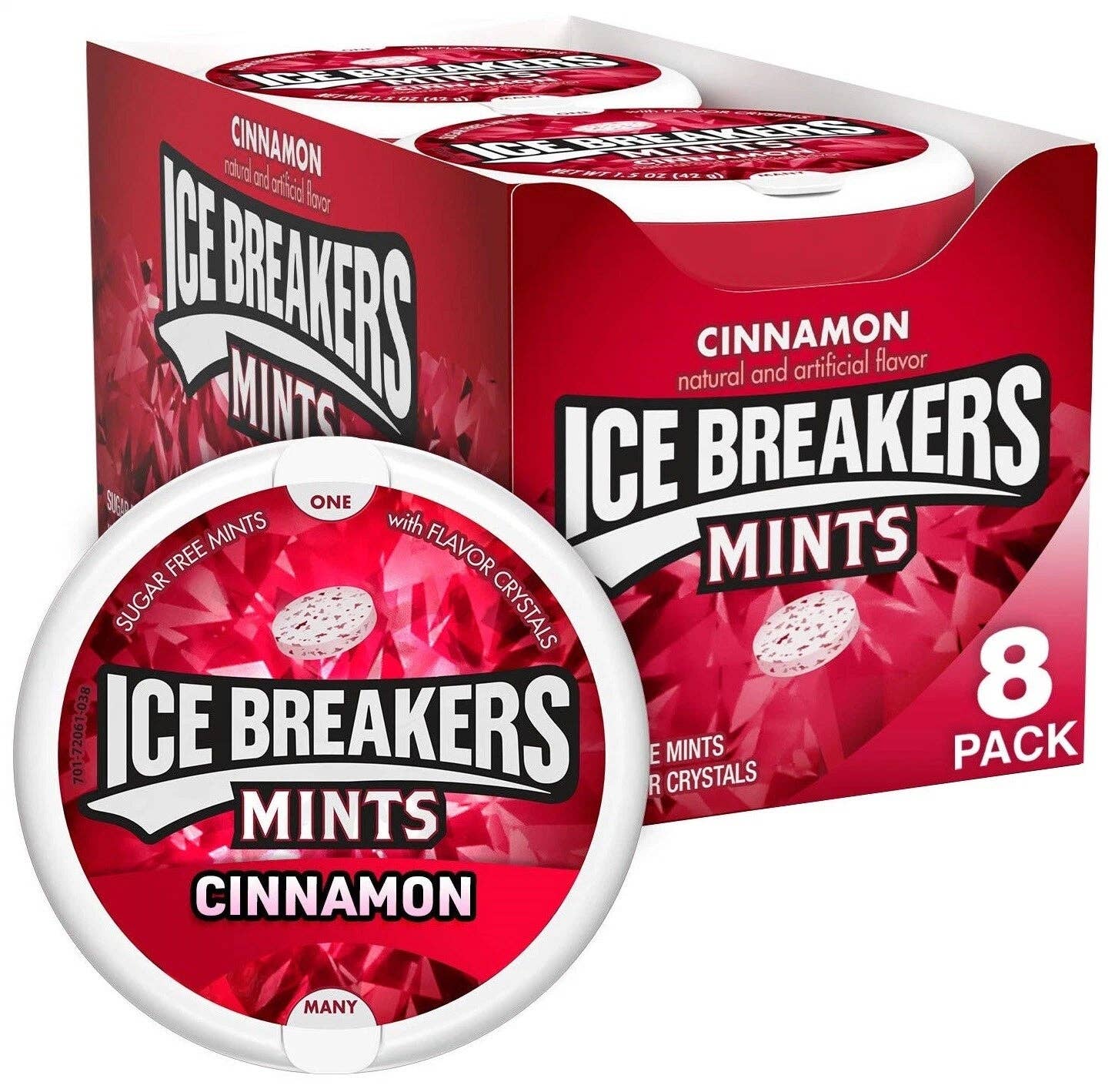 Snacky Candy - Wholesale Mints - Ice Breakers Tins Mints Cinnamon 1.3 oz 8 count