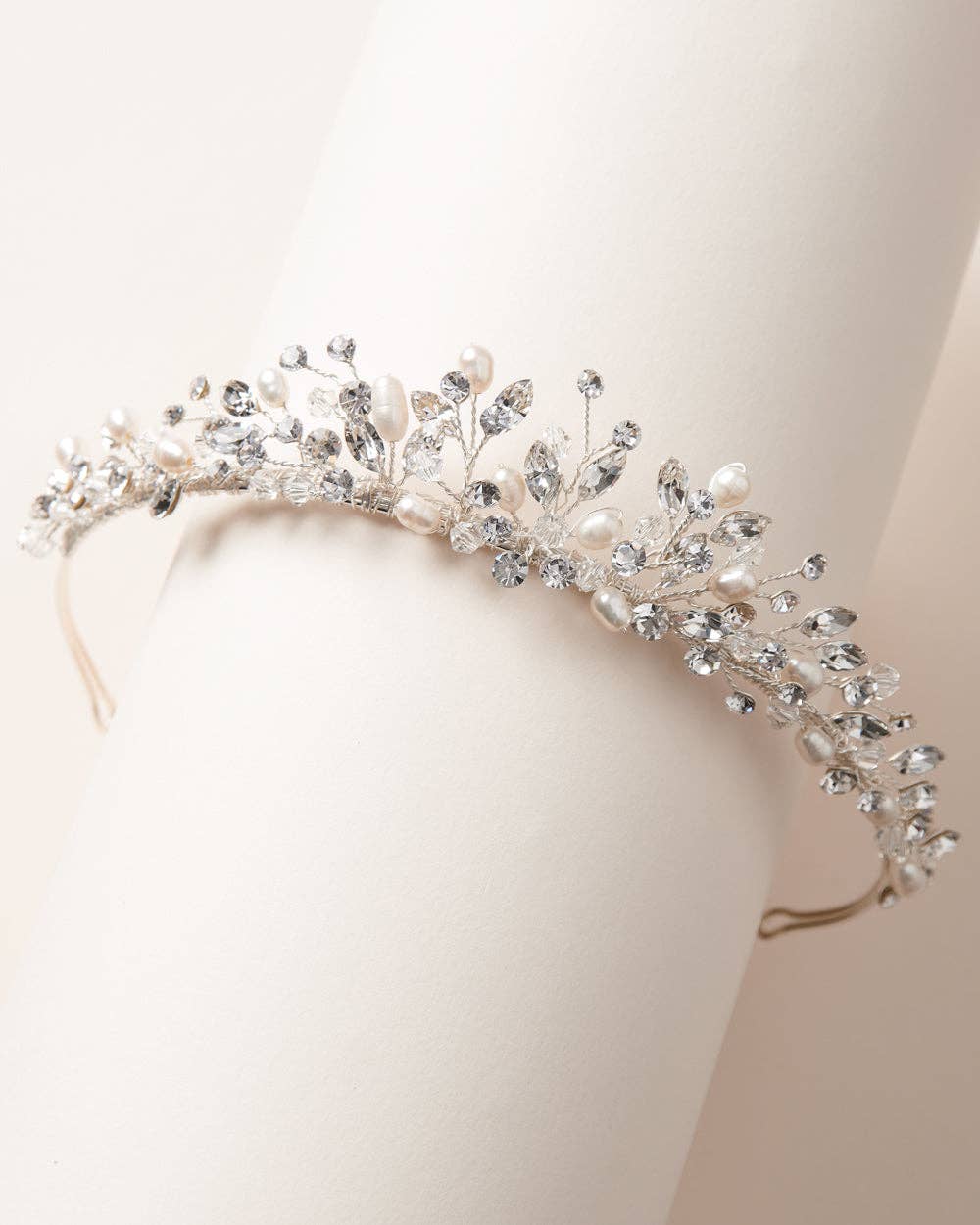 Dareth Colburn Designs - Wholesale Tiara - Women's - Aspen Pearl & Crystal Tiara2