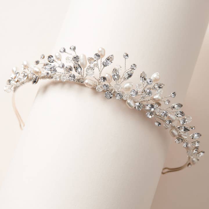 Dareth Colburn Designs - Vente Diadème – femme - Diadème en perles et cristaux d'Aspen2