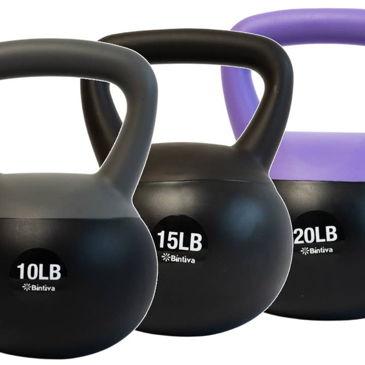 Bintiva Kugelhanteln, gefüllt mit Meer- und Eisensand, 3-teiliges Set mit 10 Pfund, 15 Pfund, 20 Pfund für den Großhandel von Bintiva