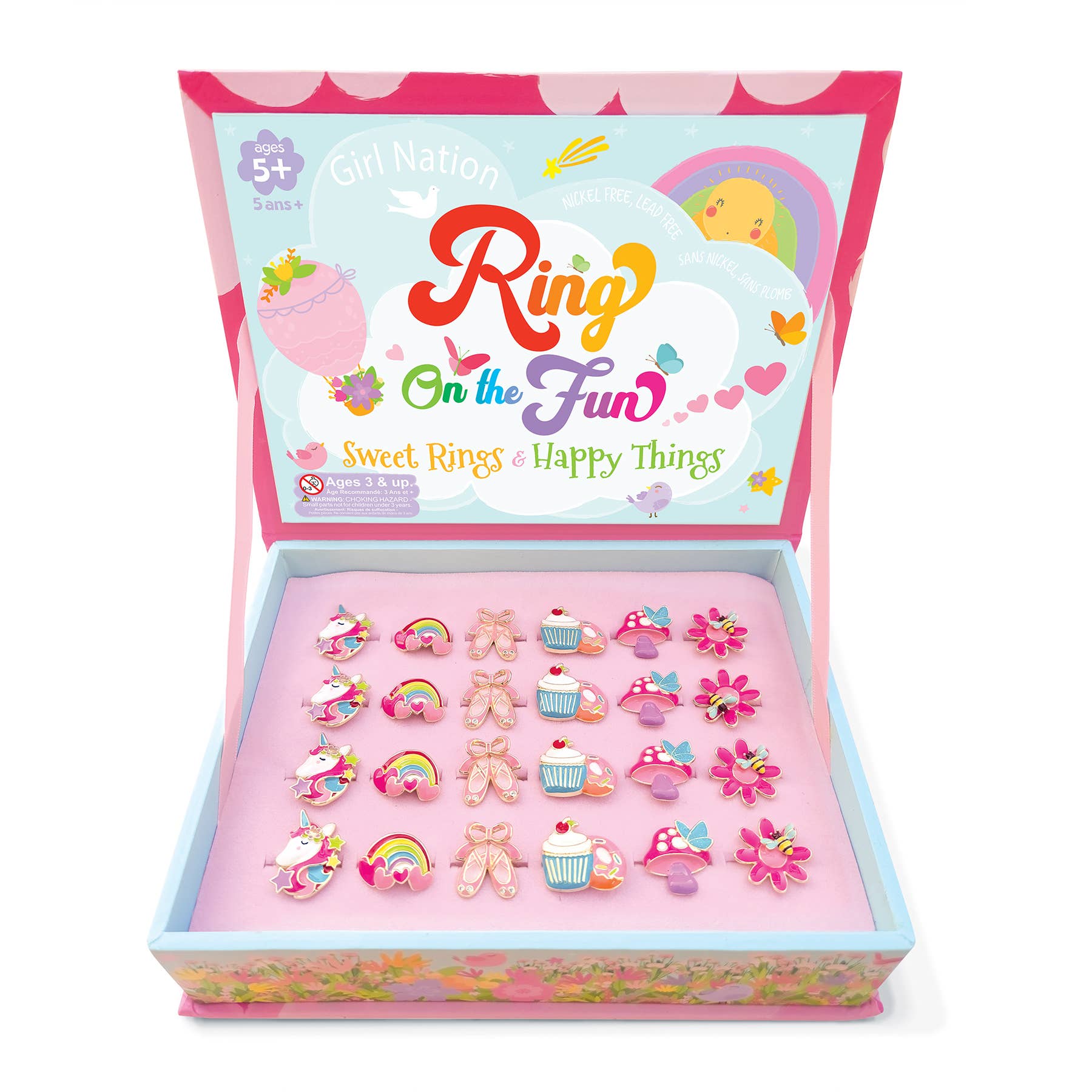Girl Nation - Wholesale Jewelry Set - Ring on the Fun Assortment with Free Retail Display17
