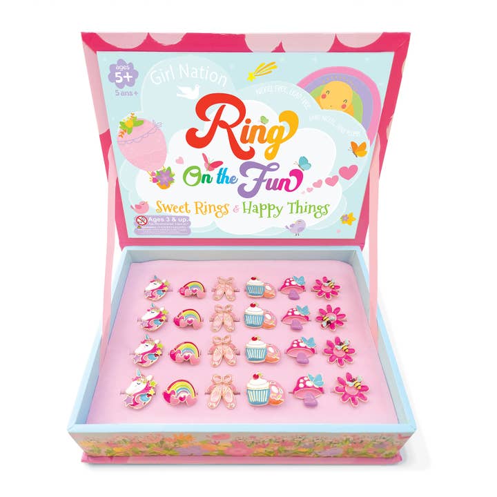Girl Nation - Wholesale Jewelry Set - Ring on the Fun Assortment with Free Retail Display
17