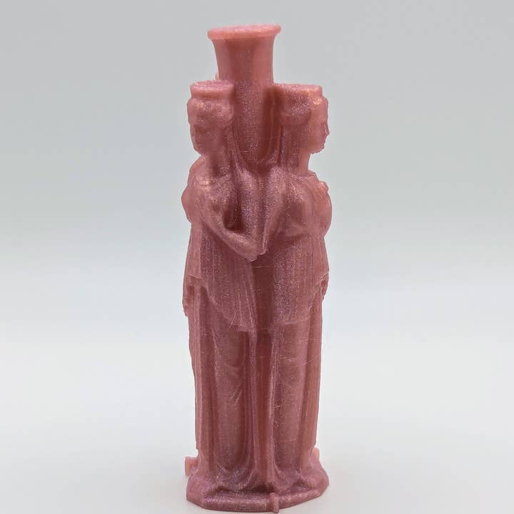 PolyhymniaAtelier - Wholesale Decorative Figurine - Hecate Altar Statue, Rose Lavender Shift 4", 3D Printed PLA0