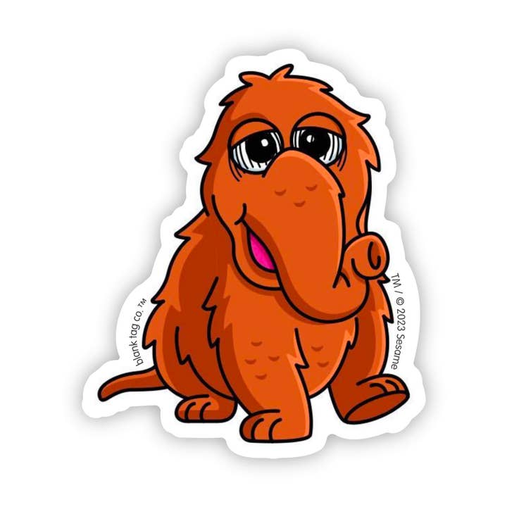 The Mr. Snuffleupagus Sticker for wholesale by Blank Tag Co. Stickers - Waterproof Stickers