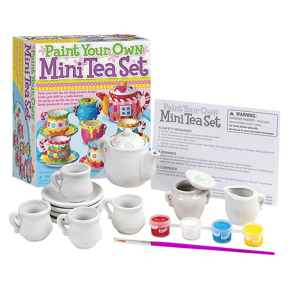 The Toy Network - Wholesale DIY Craft Kit - Kids - Paint Your Own Mini Tea Set4