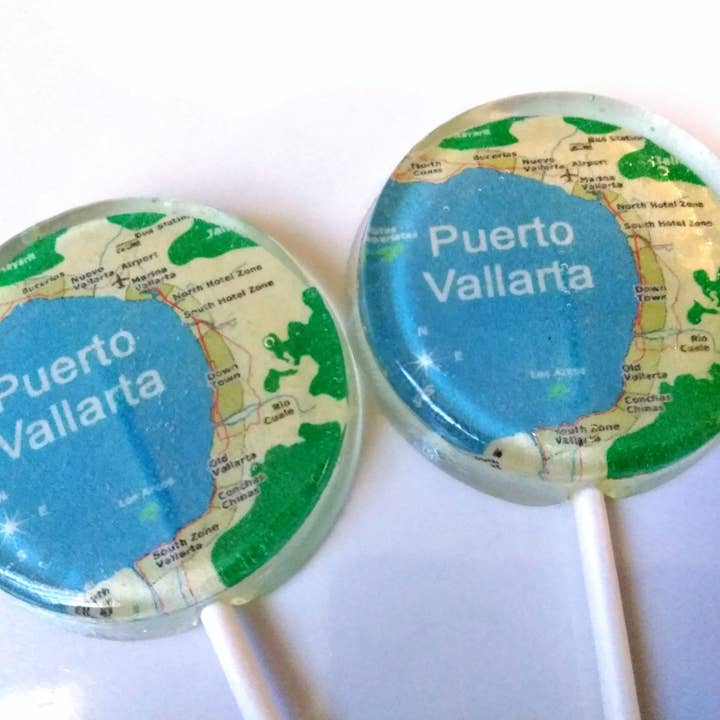 Homespun Parties - Wholesale Lollipop - Souvenir or Logo Lollipops, Postcard, Logo or Map Image1