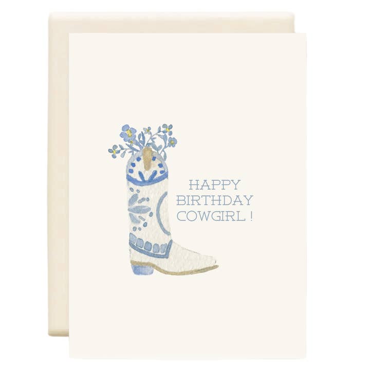Happy Birthday Cowgirl  | Birthday Greeting Card for wholesale by Inkwell Cards
