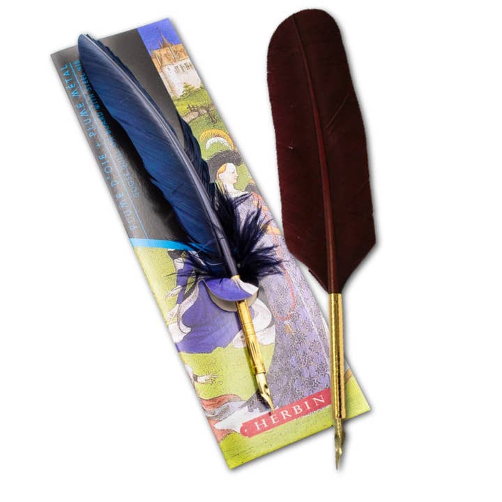 Exaclair - Wholesale Pen - Herbin Goose Feather Quill Dip Pen - Two Colors