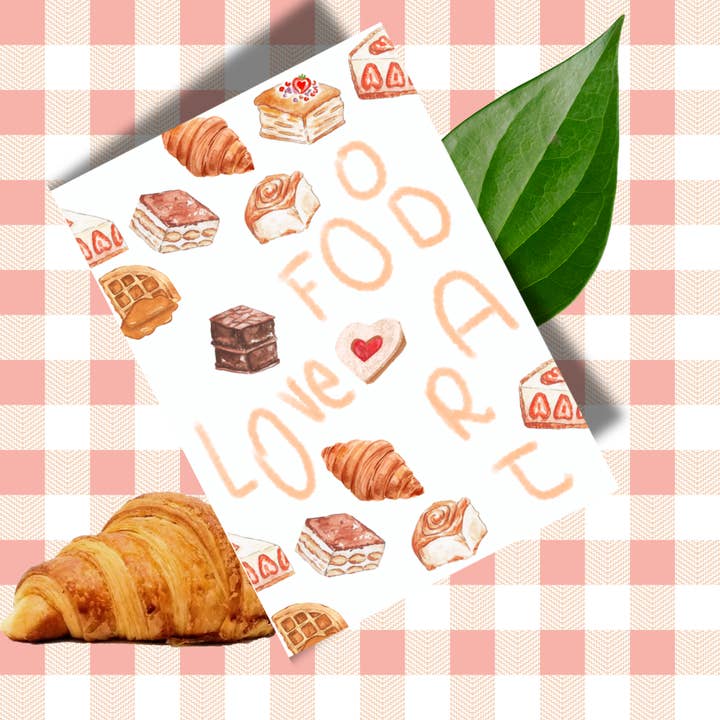 Carte Food, Love, Art pour la vente par Hidden Spot