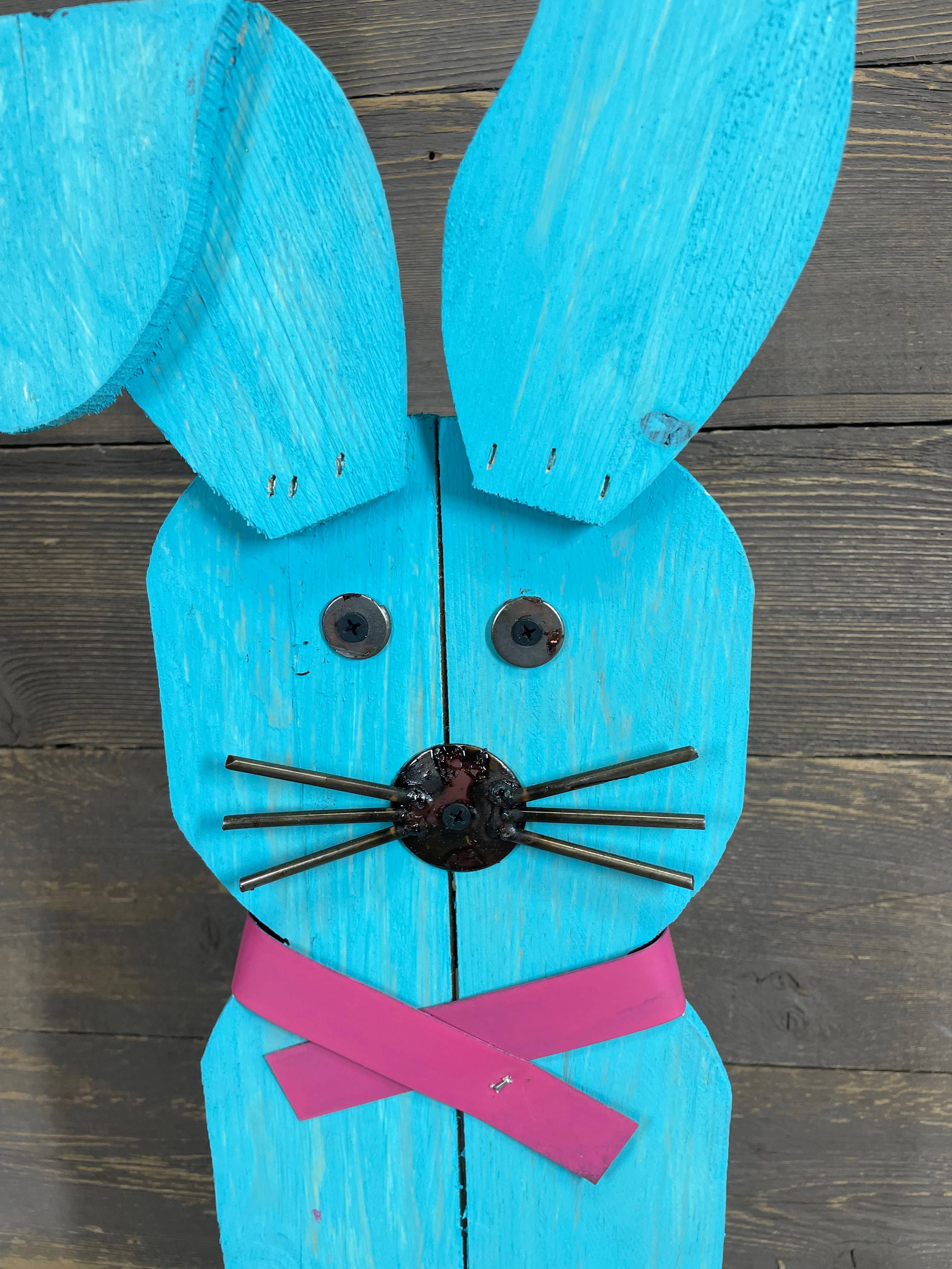 My Amigos Imports - Venta al por mayor Adornos/decoración de exteriores - LIQUIDACIÓN-Conejo de Madera Decorativo de Primavera-Arte de Jardín-8x23-$611