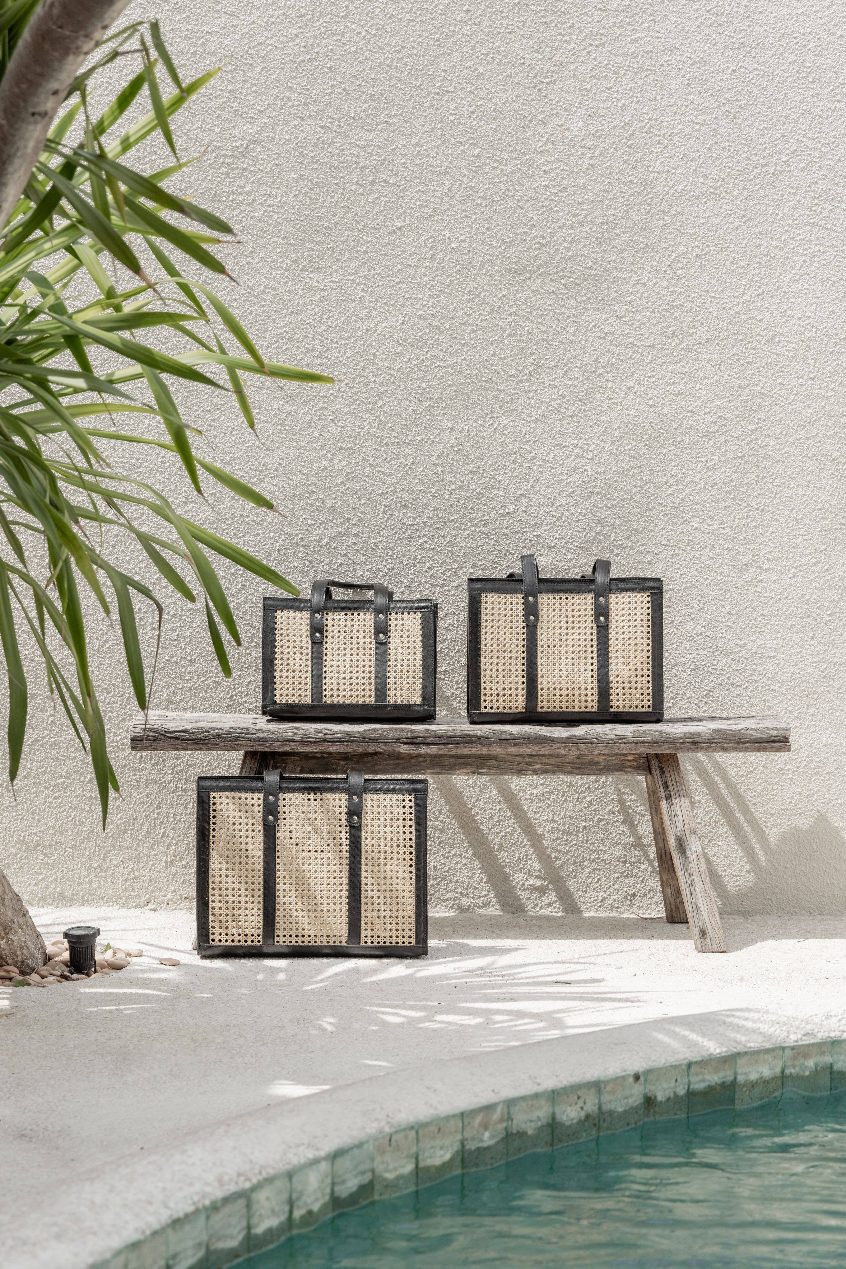 Village Thrive - Wholesale Tote Bag - Women's - Raja Leather and Cane Everyday Bag5