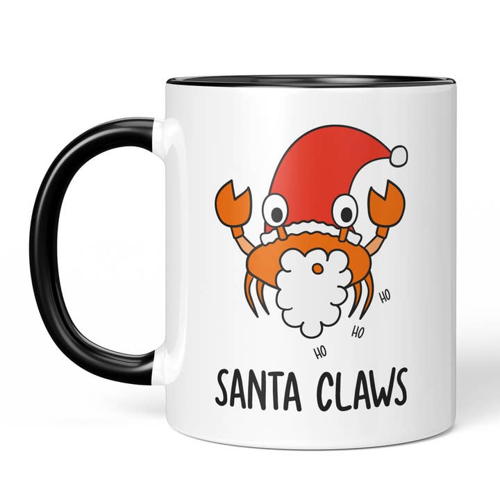 Santa Claws Pun Christmas Mug for wholesale by TeePee Creations