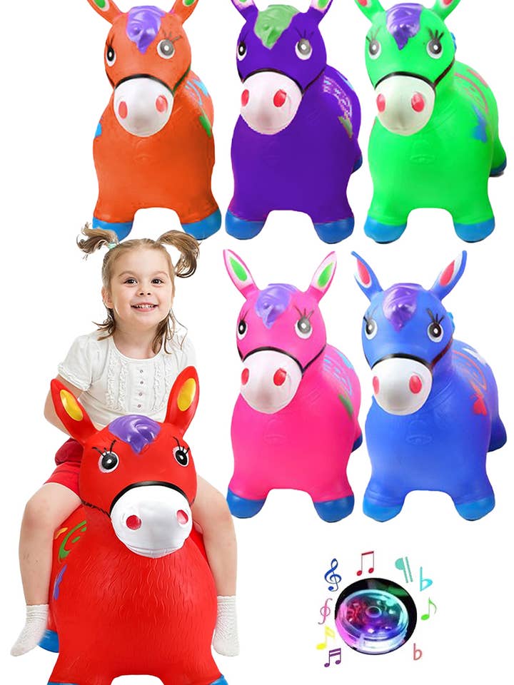 Kids Jumbo Pinata Donkey Inflatable PVC Hopper Toy for wholesale by Cap Zone