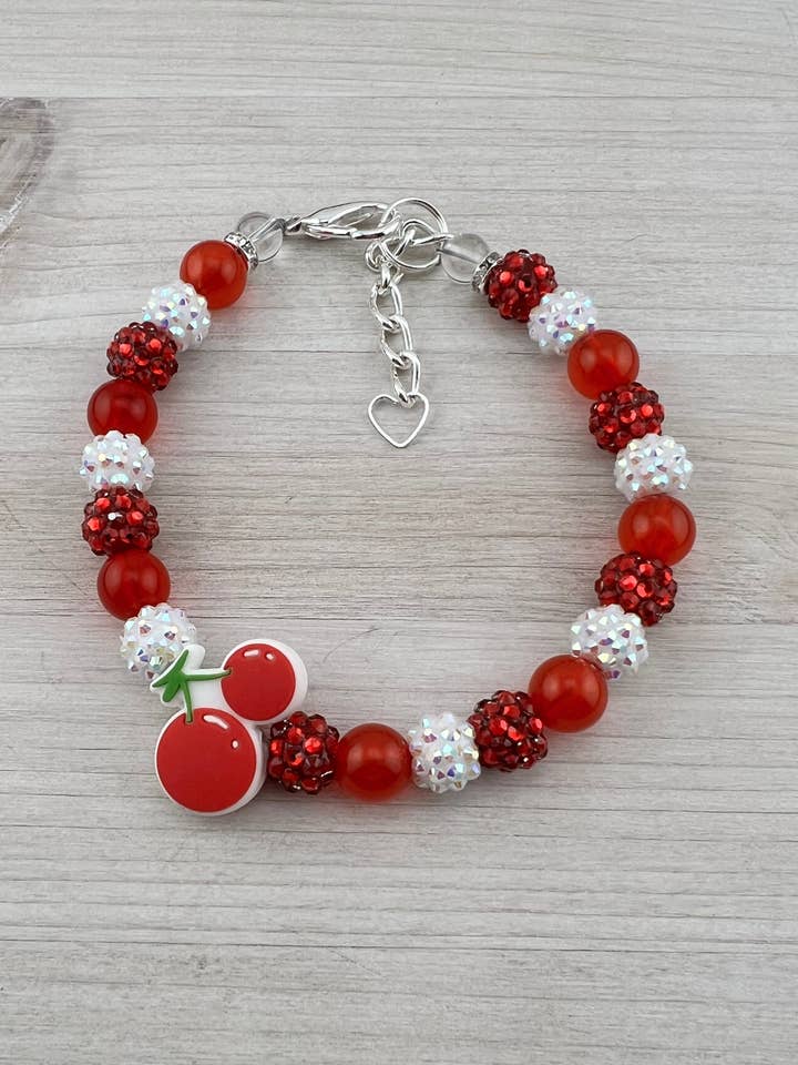 CHERRY CUTIE MINI DOG NECKLACE for wholesale by My Trendy Little Pup