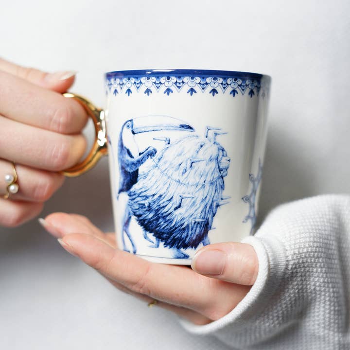 Heinen Delfts Blauw - Wholesale Coffee Mug - Mug Zodiac Sign Leo1