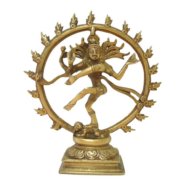 Nataraj-dancing Shiva Statue - 6.25" for wholesale by Triloka