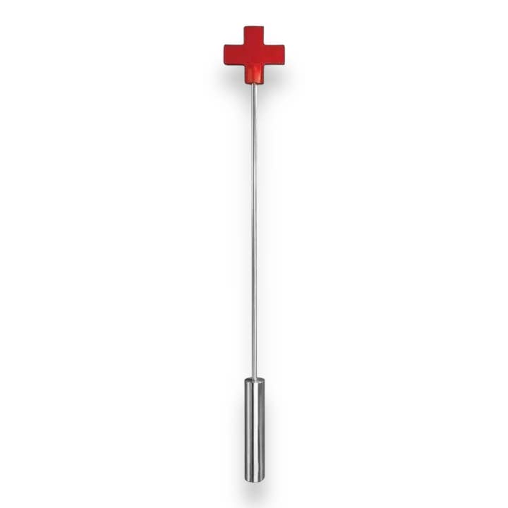 Power Escorts - Metal Nurse Whipp - High Quality - 57cm for wholesale by Kinky Pleasure