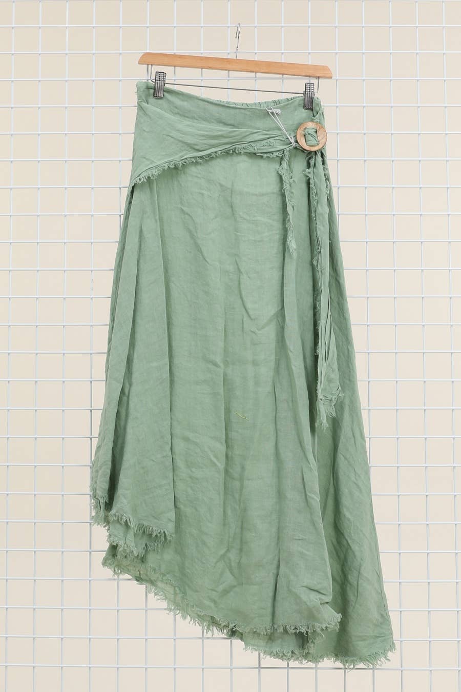 la maison des fibres naturelles - Wholesale Skirt - Women's - Linen skirt with drawstring 1013 100% linen17