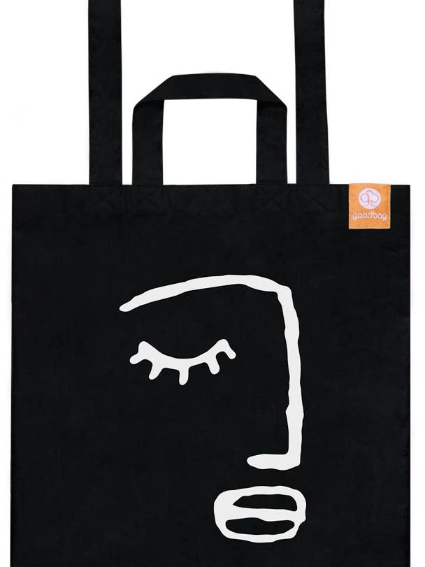 goodbag Face Black Large für den Großhandel von goodbag