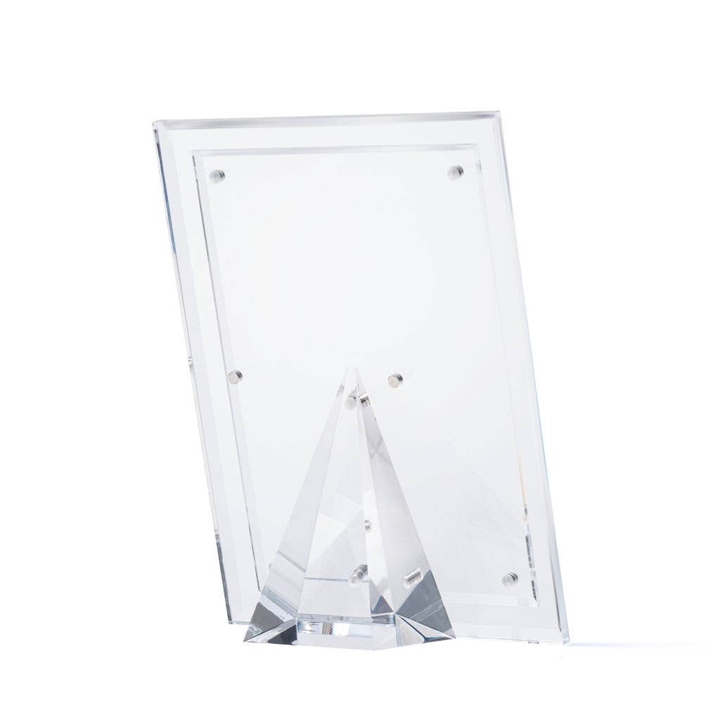 JR William - Wholesale Picture Frame - 5" x 7" Hand Cut Crystal Clear Acrylic Beveled Picture Frame1
