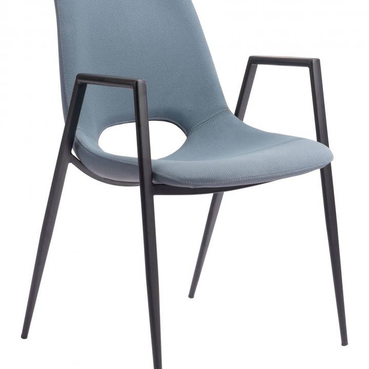 Chaise de salle à manger en similicuir Desi 2 pièces pour la vente par LOOMLAN