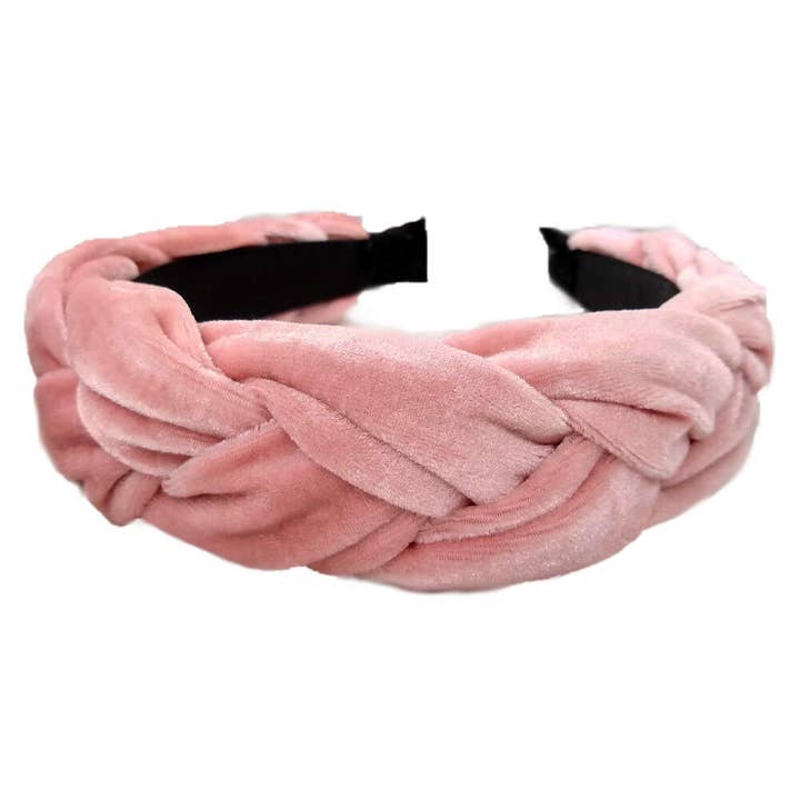 Threddies – wholesale Fashion headband – women's – Braided Velvet Headbands