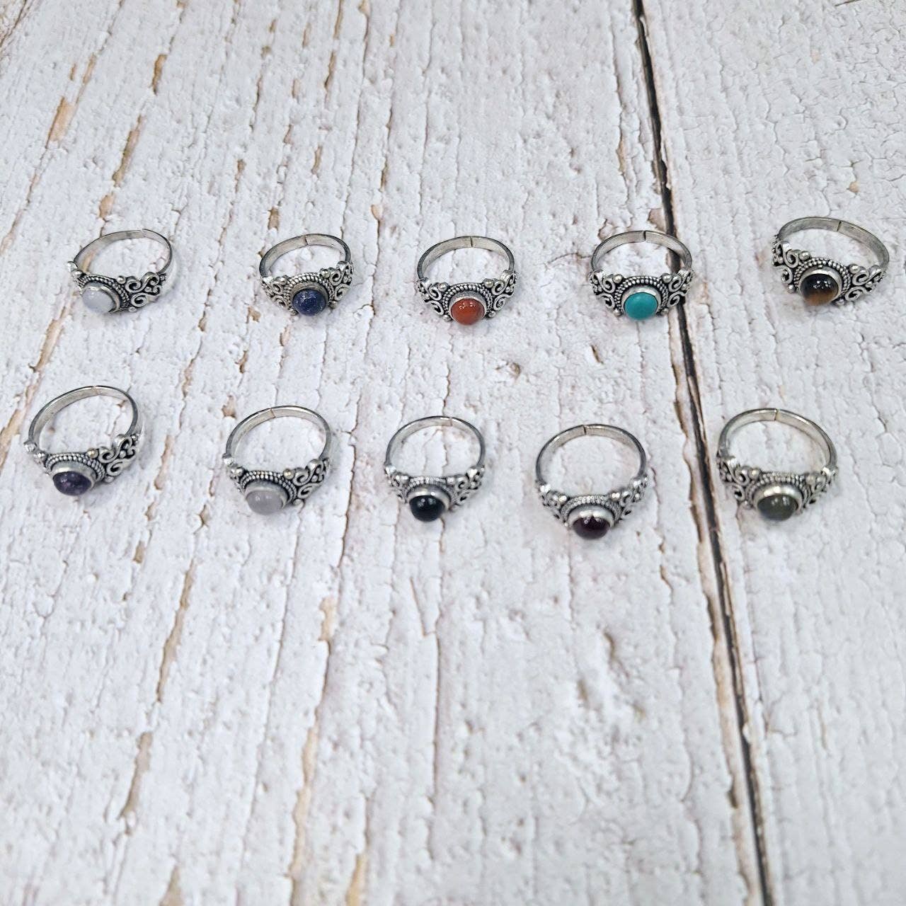 Hecho a mano - Wholesale Single Stone/Solitaire Ring - Assortment of rings35