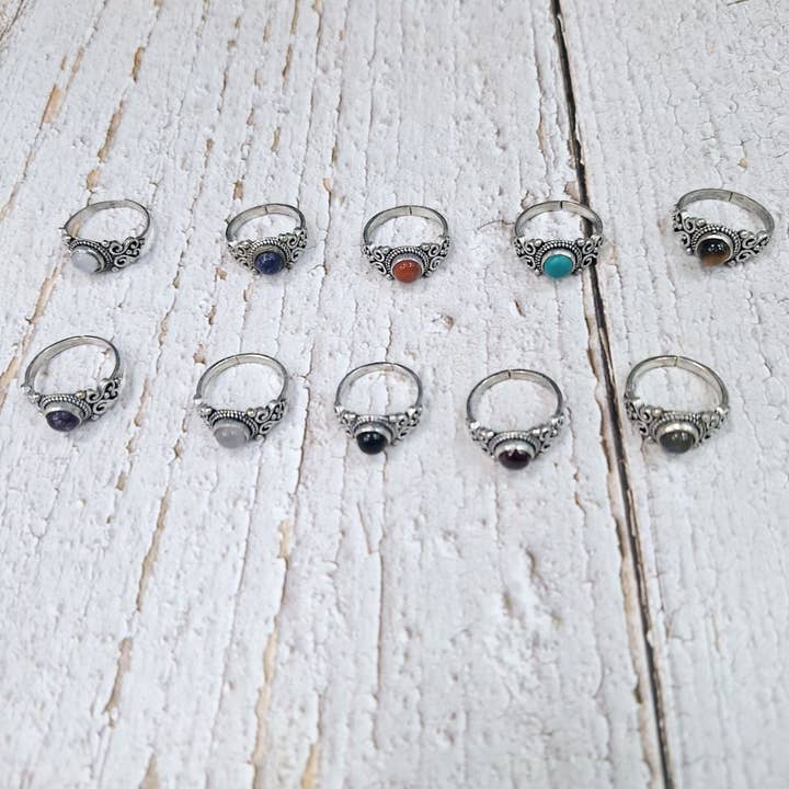 Hecho a mano - Wholesale Single Stone/Solitaire Ring - Assortment of rings35