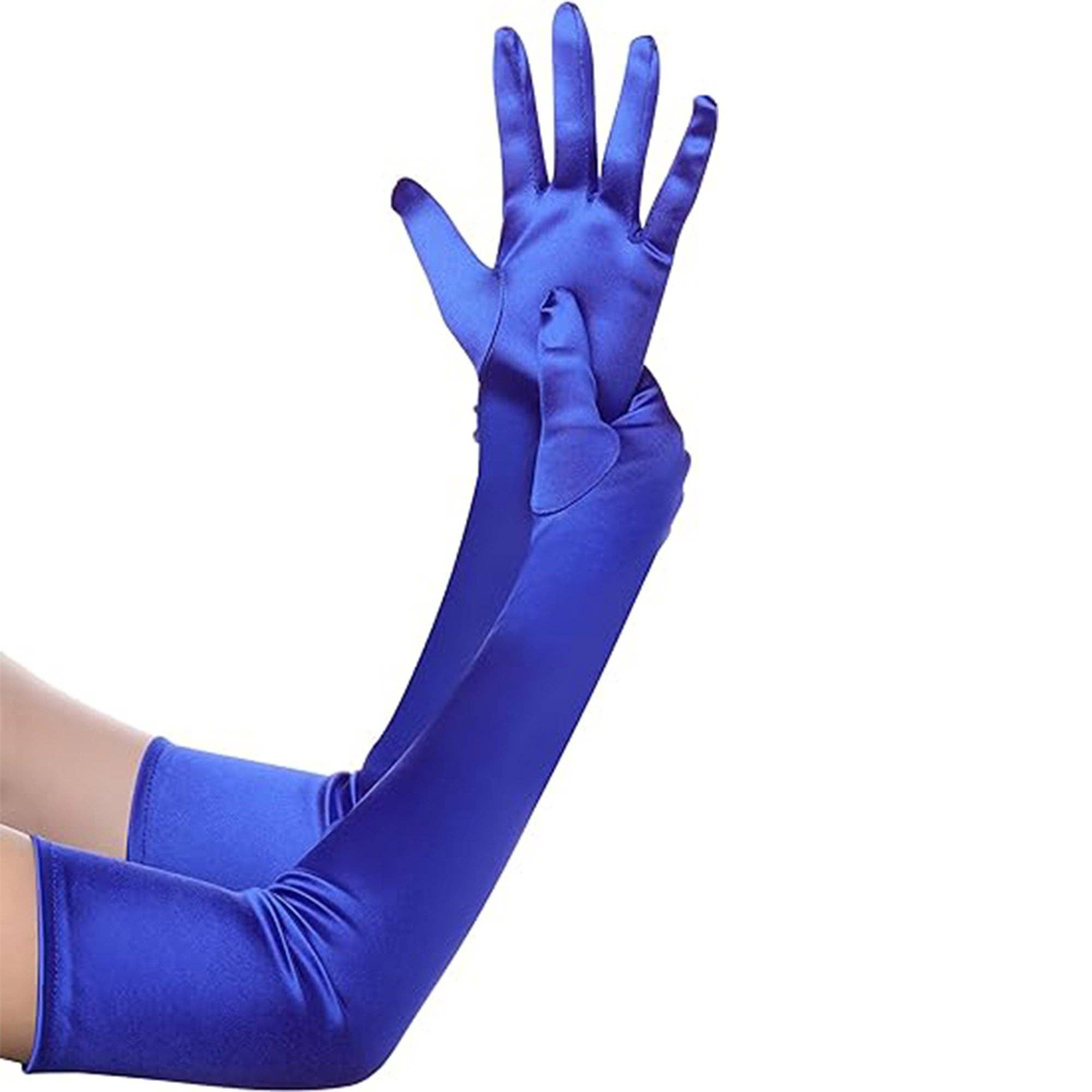 TAPA fashion - Wholesale Gloves – Women's - Satin 18 Inch Long Gloves FG528-12BL (12pc)10