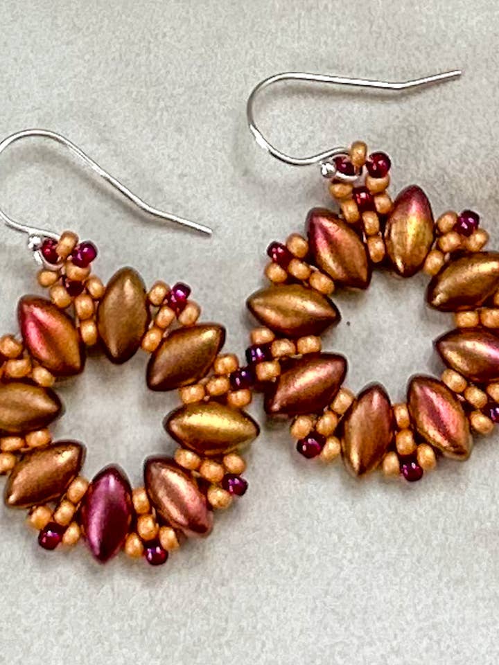 Timeless Elegance Iris Duo Earrings for wholesale by DlpDesigned