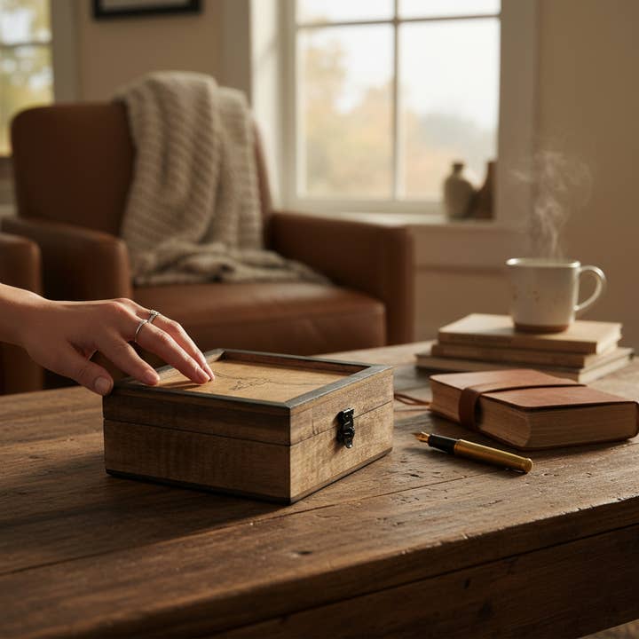 Wilco Home - Wholesale Jewellery box/organiser - Branding Iron Longhorn Skull Laser-Etched Wood Jewelry Box5