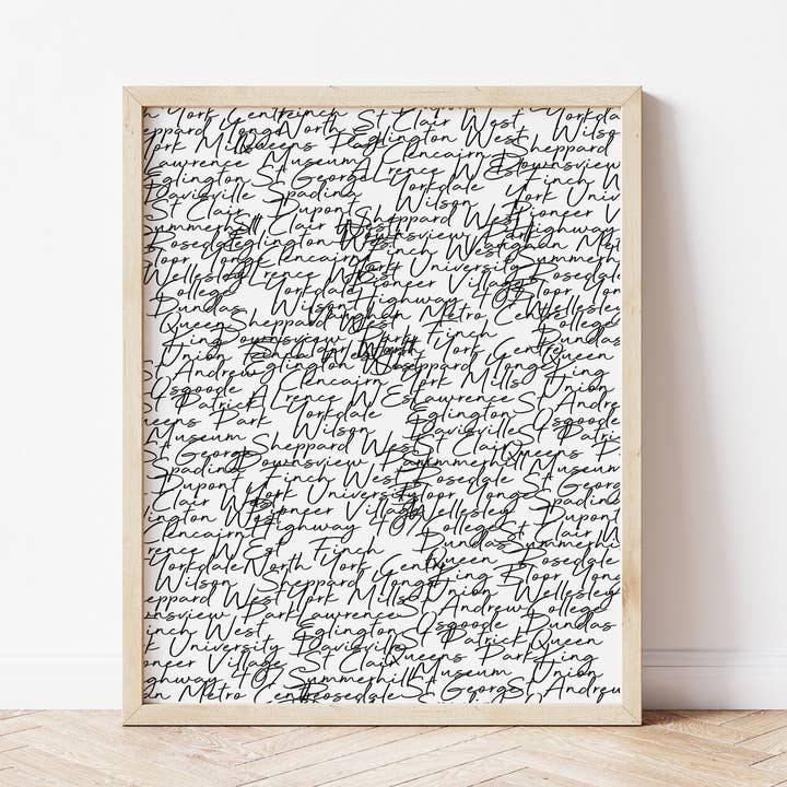 Toronto Print, Toronto Subway, decorazione da parete per la vendita all'ingrosso da parte di SnaptureThis