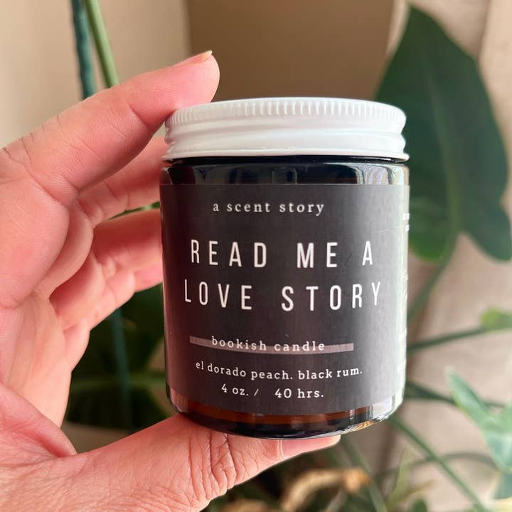 A Scent Story Candle Co - Wholesale Jar/Filled Candle - Read Me A Love Story - Bookish Candle | Book Themed Candle2