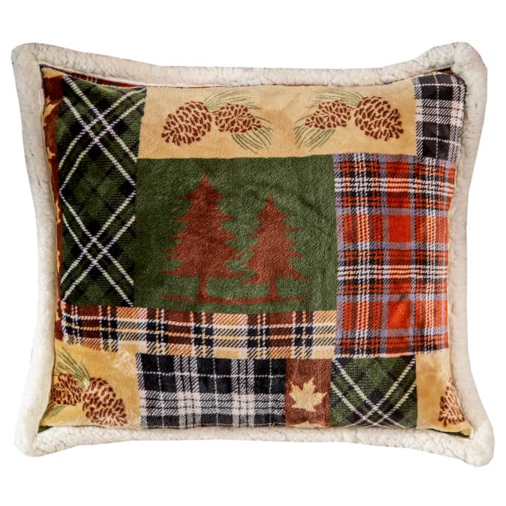 Carstens, Inc. - Wholesale Bedding Set - Tree Plaid Plush Sherpa Comforter Set