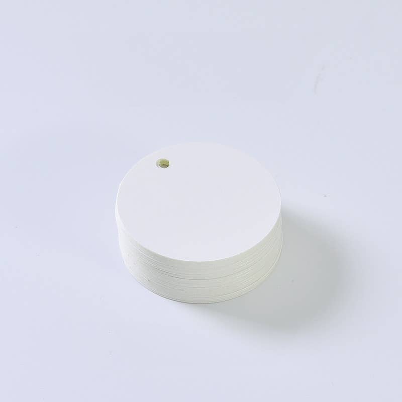 ByHome - Wholesale Gift Tag - 100pcs, 2.0" circular kraft brown paper blank gift tag card0