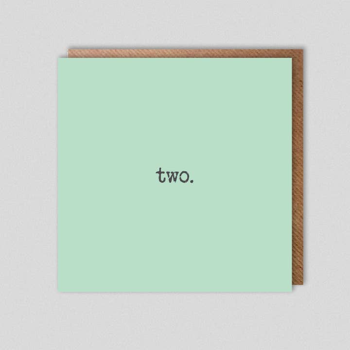Two. Original Eye-Catching Quality Love Card for wholesale by Dolly & Doug
