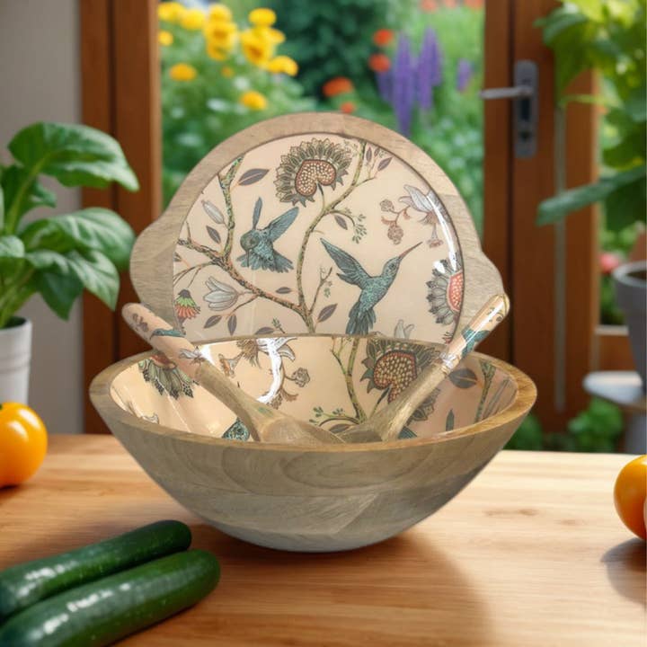 Large Serving Bowl Set with Lid & Serving Spoons Ideal Gift for wholesale by Hartsmede