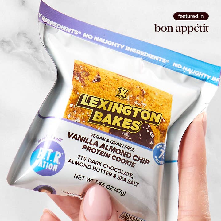 LEXINGTON BAKES - Wholesale Cookie - Vanilla Almond Choc Chip Protein Cookies • 6 Pack