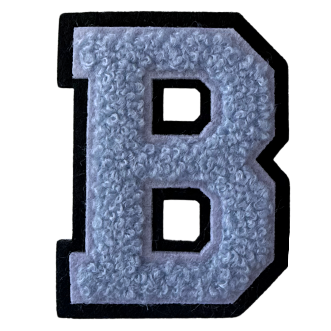 Patch Points - Wholesale Patch - Baby Blue Varsity Letter Sticker & Iron On1
