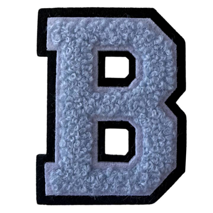 Patch Points - Wholesale Patch - Baby Blue Varsity Letter Sticker & Iron On1