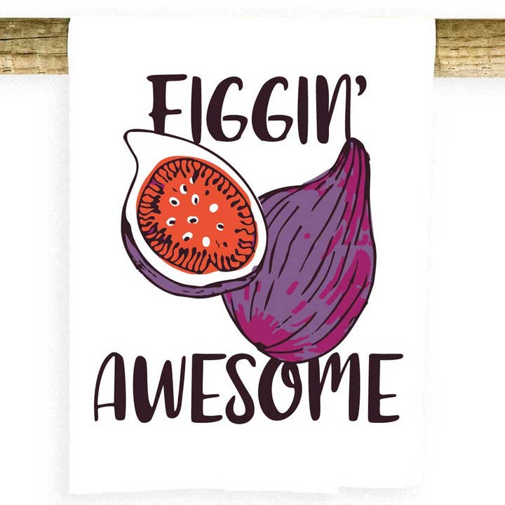 Figgin' Awesome Handtuch für den Großhandel von Potluck Press