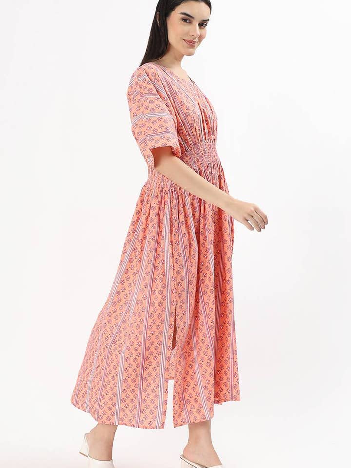 Hi Handmade - Wholesale Dress – Women's - Lia Lounge Dress - Petal Peach2