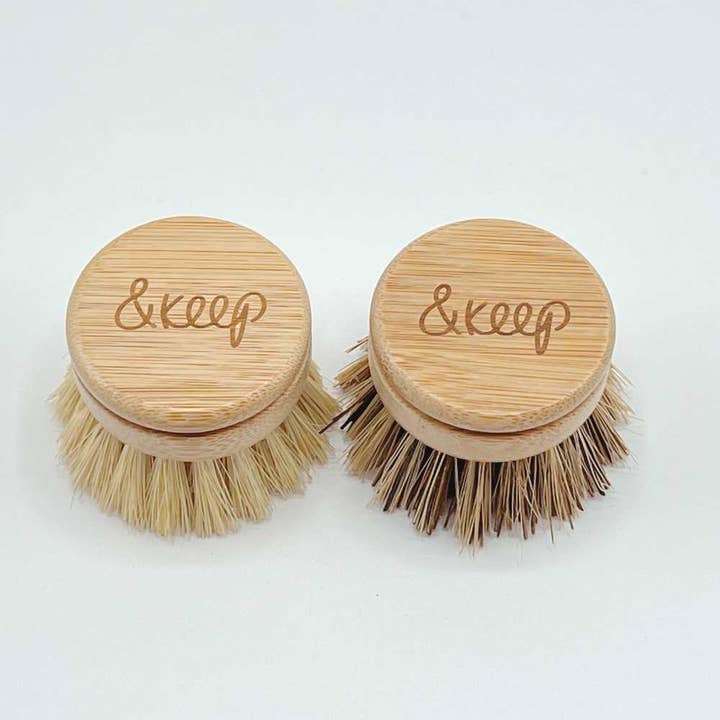 &Keep - Wholesale Cleaning Brush - &Keep Replacement Dish Brush Head - Medium or Stiff