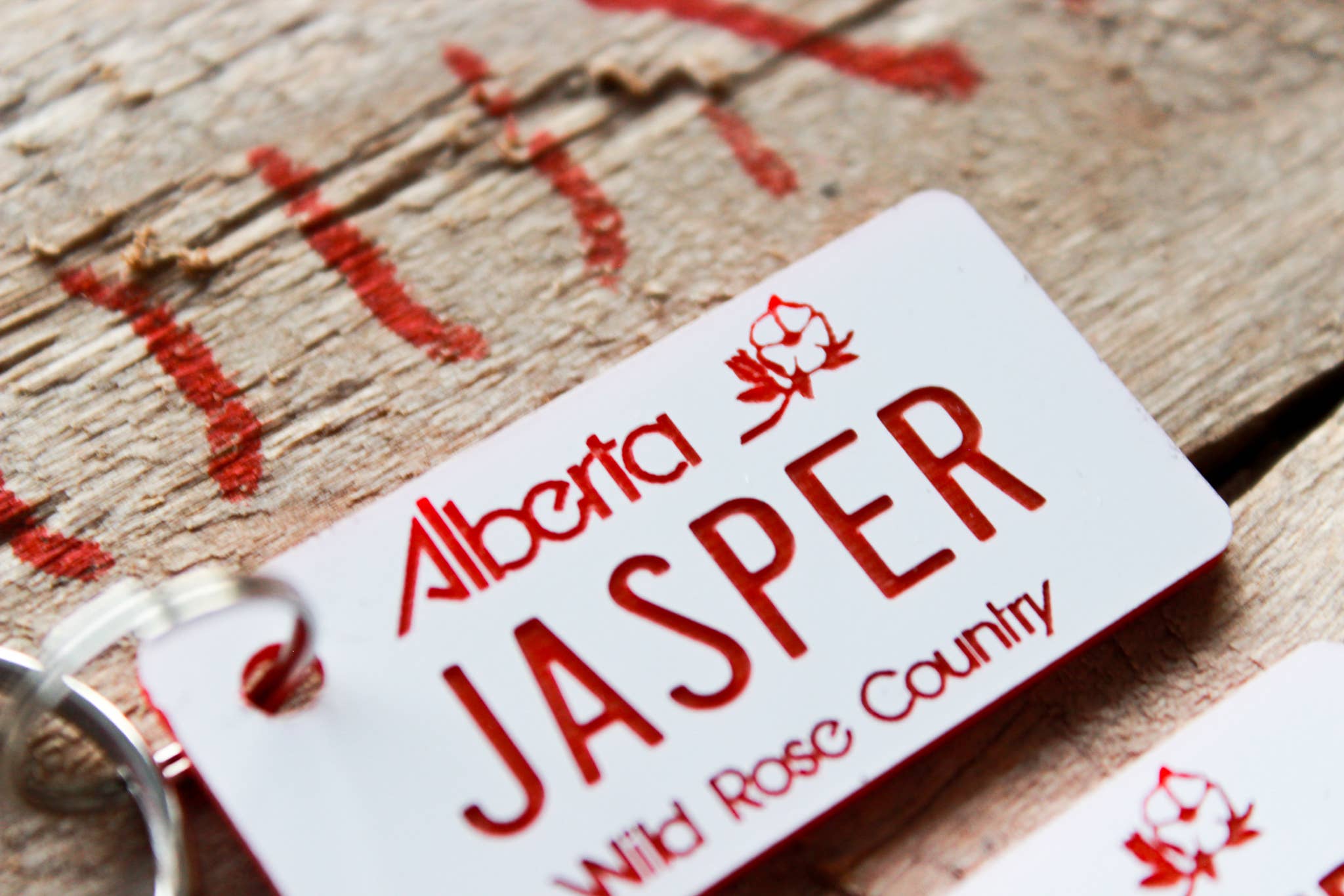 The Laundry Room Shop - Wholesale Keychain - Unisex - Customizable Engraved Plastic Keychain - Alberta0