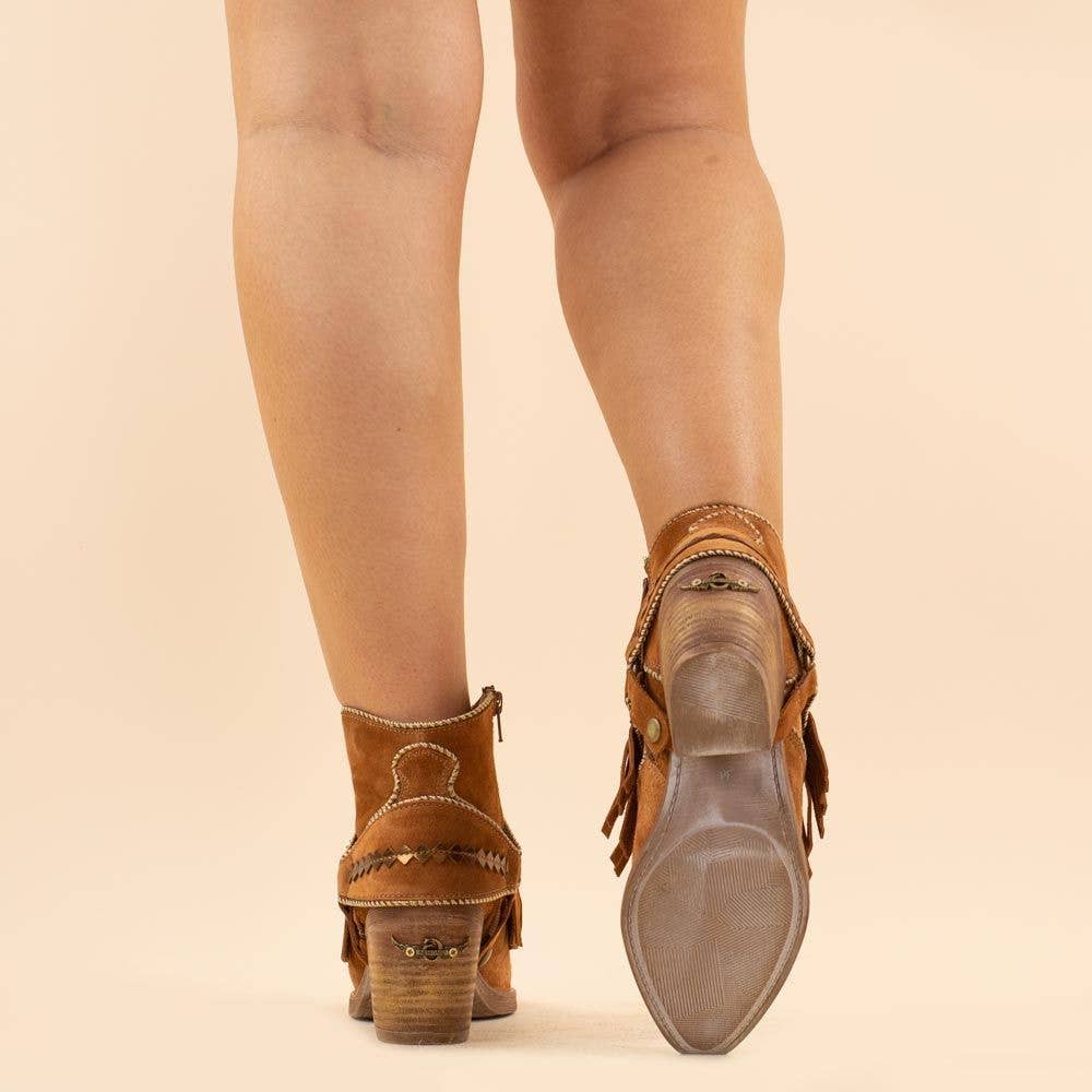 Moonrise - Wholesale Booties - Women's - Nemonic 2216 boho ankle boots brown3