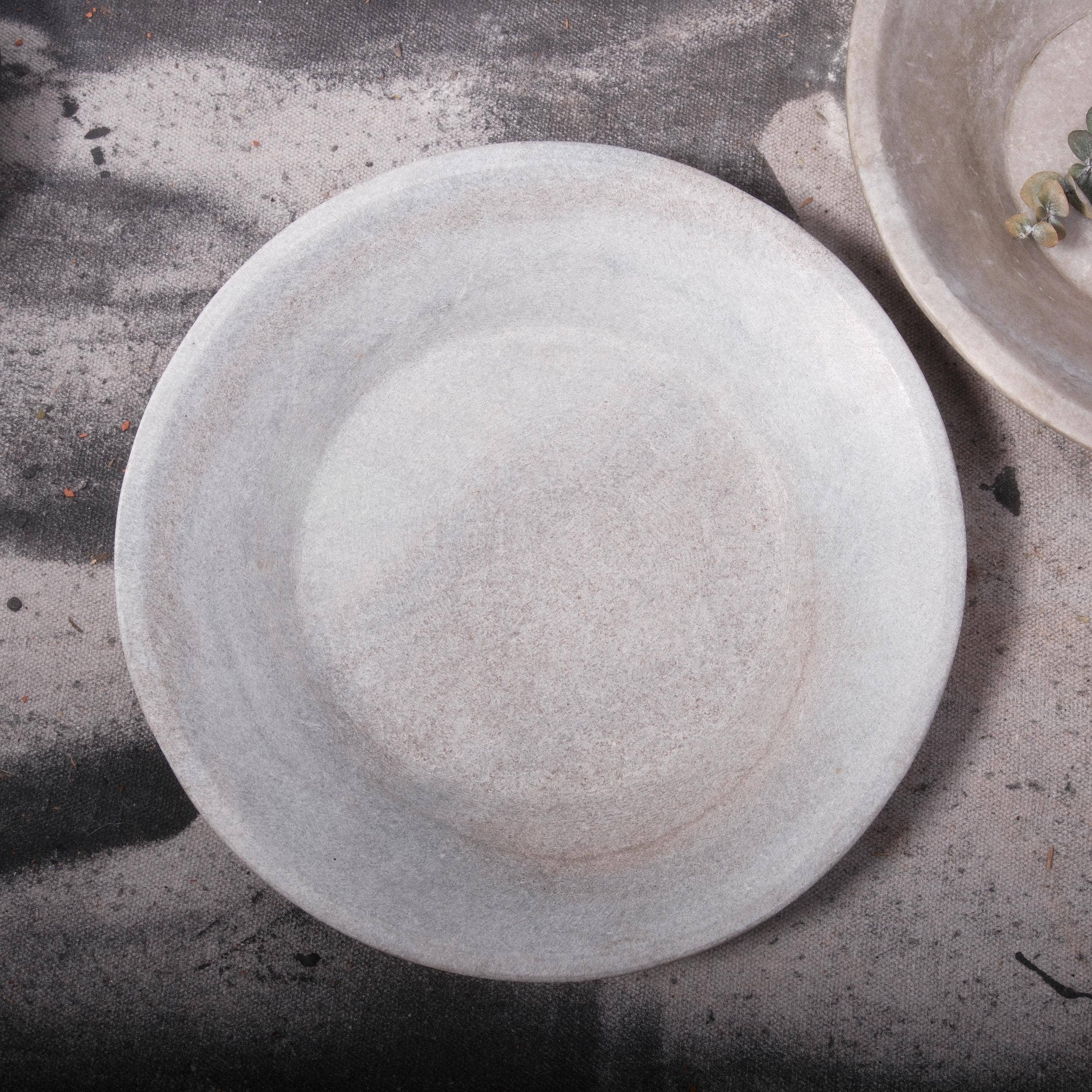 Golden Oldies Antiques – wholesale Decorative plate/dish/bowl – Hand-Carved White Marble Bowl – Available in 6", 8", and 12"5