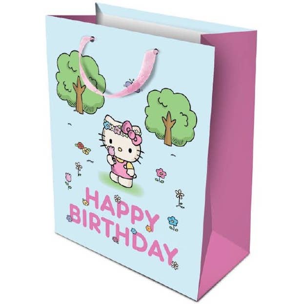 Studio Oh! - Wholesale Gift Bag - Hello Kitty Flower Crowns (SV) Gift Bag